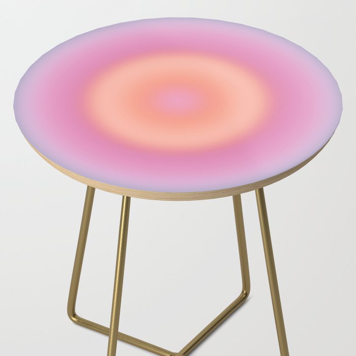 Magical Night | 01 - Gradient Print, Aura Art, Dark Blue And Pink Gradient Side Table Gallery Image 2