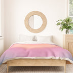 Magical Night | 01 - Gradient Print, Aura Art, Dark Blue And Pink Gradient Duvet Cover Gallery Image 3