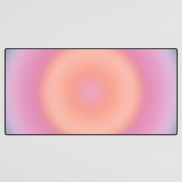Magical Night | 01 - Gradient Print, Aura Art, Dark Blue And Pink Gradient Desk Mat Gallery Image 3