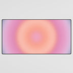 Magical Night | 01 - Gradient Print, Aura Art, Dark Blue And Pink Gradient Desk Mat Gallery Image 3