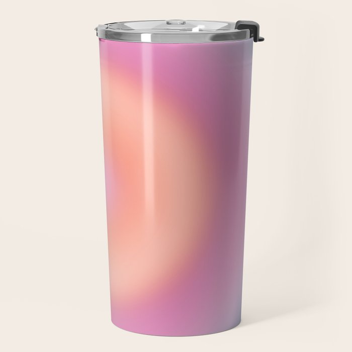 Magical Night | 01 - Gradient Print, Aura Art, Dark Blue And Pink Gradient Travel Mug Gallery Image 2