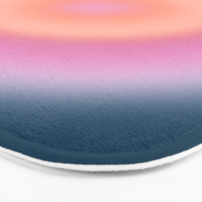 Magical Night | 01 - Gradient Print, Aura Art, Dark Blue And Pink Gradient Bath Mat Gallery Image 3