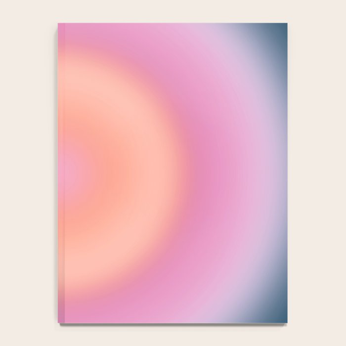 Magical Night | 01 - Gradient Print, Aura Art, Dark Blue And Pink Gradient Notebook Gallery Image 4