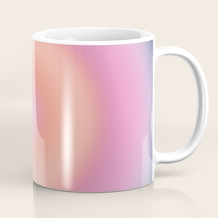 Magical Night | 01 - Gradient Print, Aura Art, Dark Blue And Pink Gradient Coffee Mug Gallery Image 1