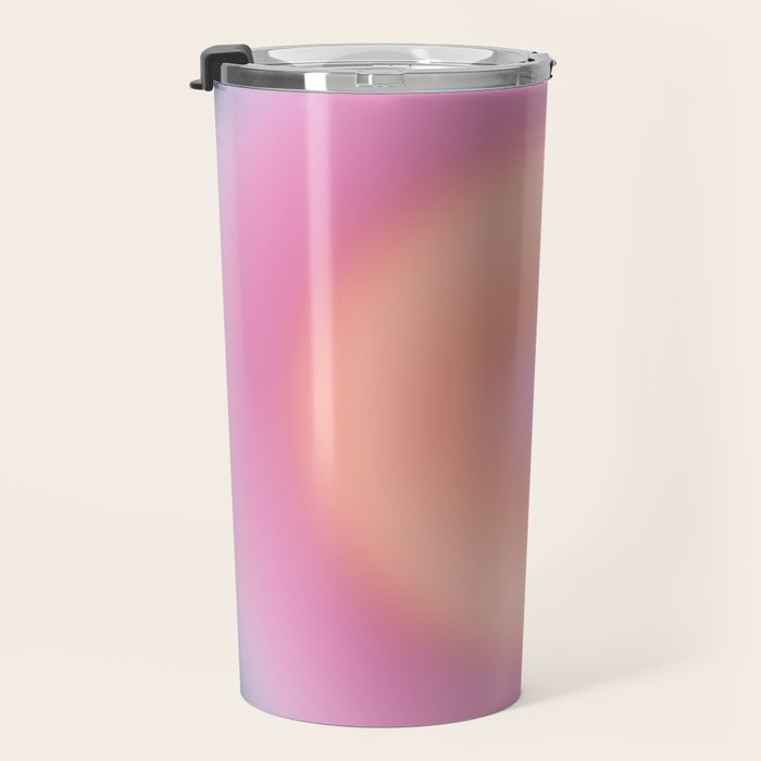 Magical Night | 01 - Gradient Print, Aura Art, Dark Blue And Pink Gradient Travel Mug Gallery Image 3