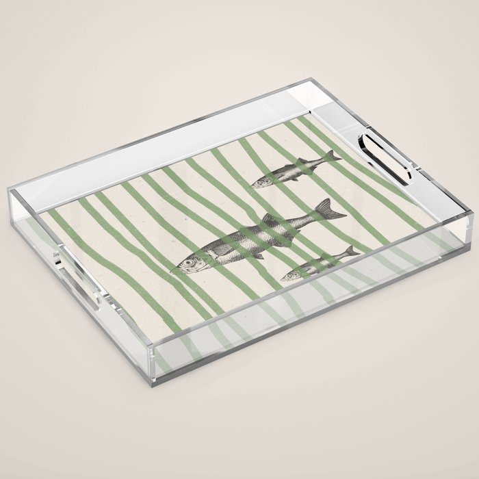 Fish in the grass Acrylic Tray Gallery Image 1