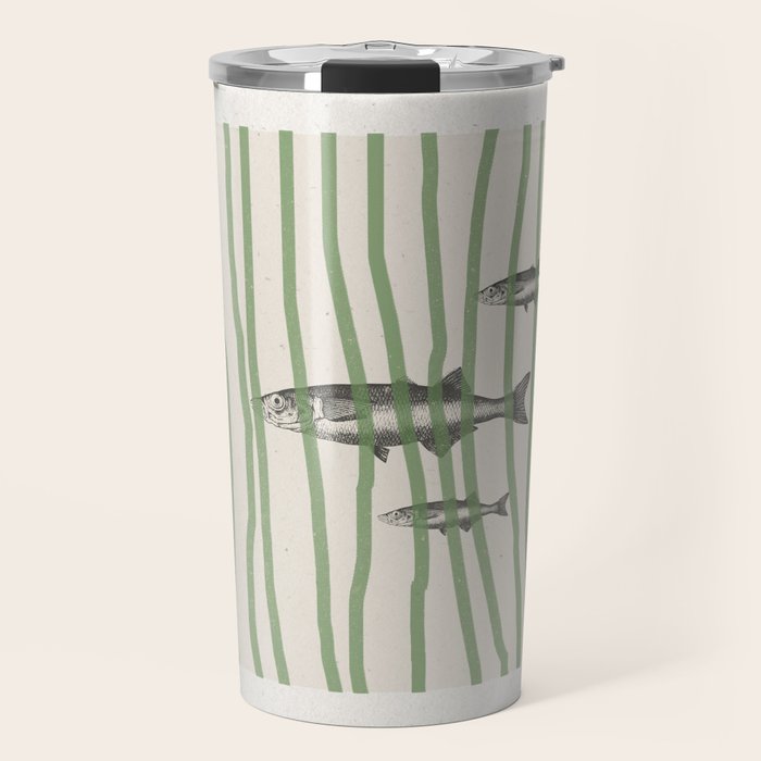Fish in the grass Travel Mug Gallery Image 1