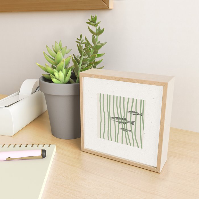 Fish in the grass Mini Art Print Gallery Image 2