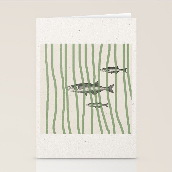 Fish in the grass Stationery Card Gallery Image 2