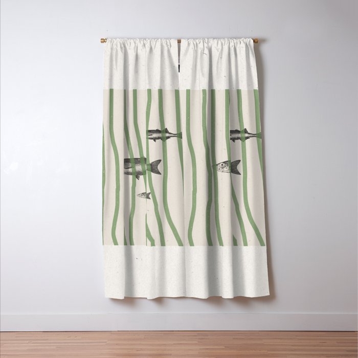 Fish in the grass Window Curtain Gallery Image 3