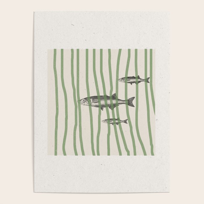 Fish in the grass Poster Gallery Image 4