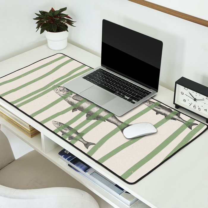 Fish in the grass Desk Mat Gallery Image 2