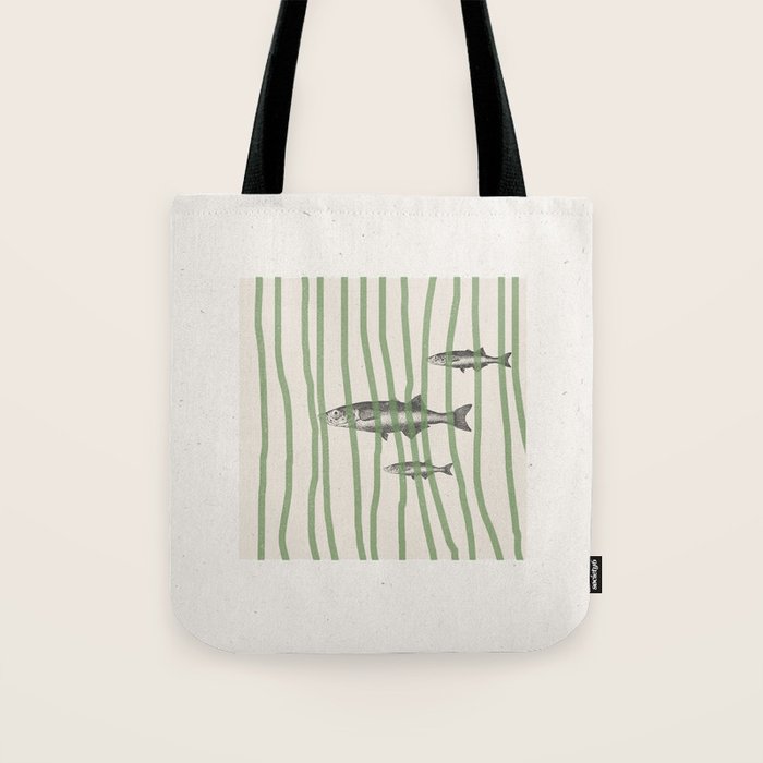 Fish in the grass Tote Bag Gallery Image 1