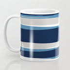 Ocean Beach Striped Landscape, Navy, Blue, Gray Coffee Mug Gallery Image 3