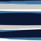 Ocean Beach Striped Landscape, Navy, Blue, Gray Coffee Mug Gallery Image 2