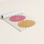 Retro Summer Daisies V Yoga Mat Gallery Image 2