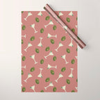 Martini Cocktail O'clock  Wrapping Paper Gallery Image 1