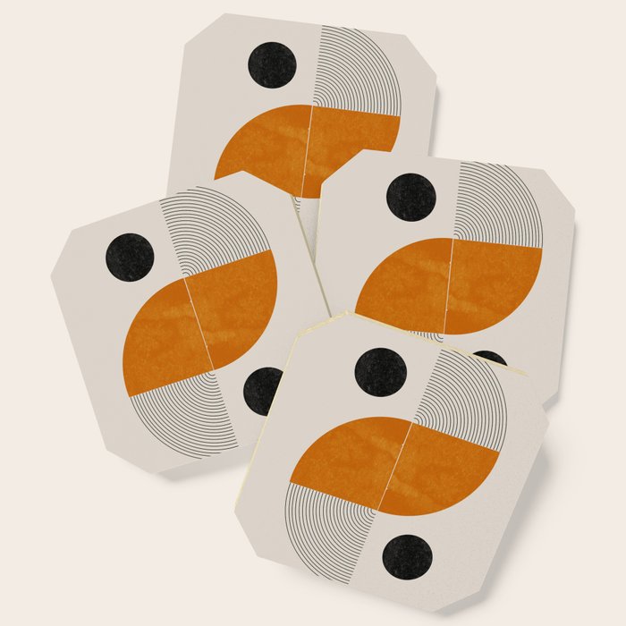 Abstract Geometric Shapes Coaster Gallery Image 1