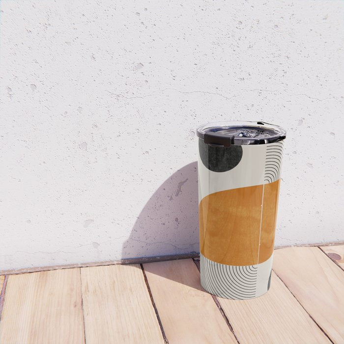 Abstract Geometric Shapes Travel Mug Gallery Image 4