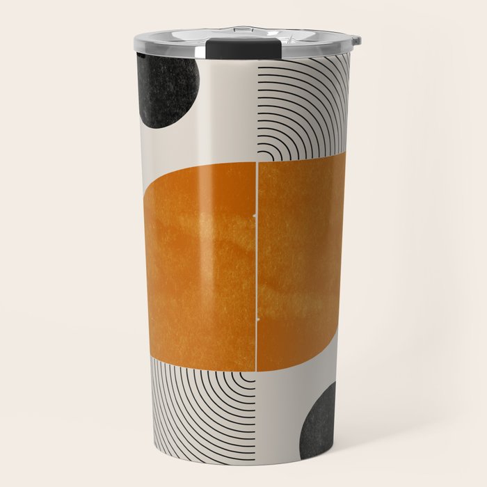Abstract Geometric Shapes Travel Mug Gallery Image 1