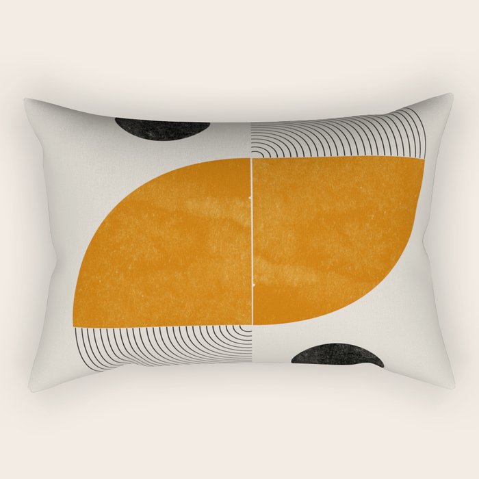 Abstract Geometric Shapes Rectangular Pillow Gallery Image 2