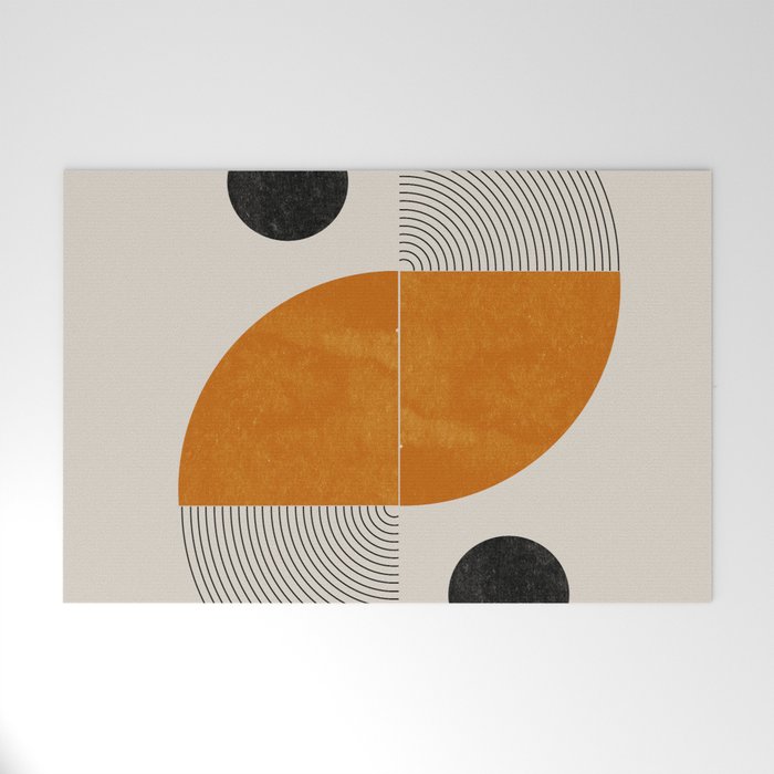Abstract Geometric Shapes Welcome Mat Gallery Image 1