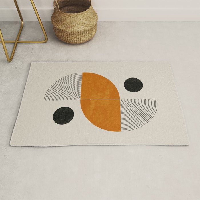 Abstract Geometric Shapes Rug Gallery Image 1