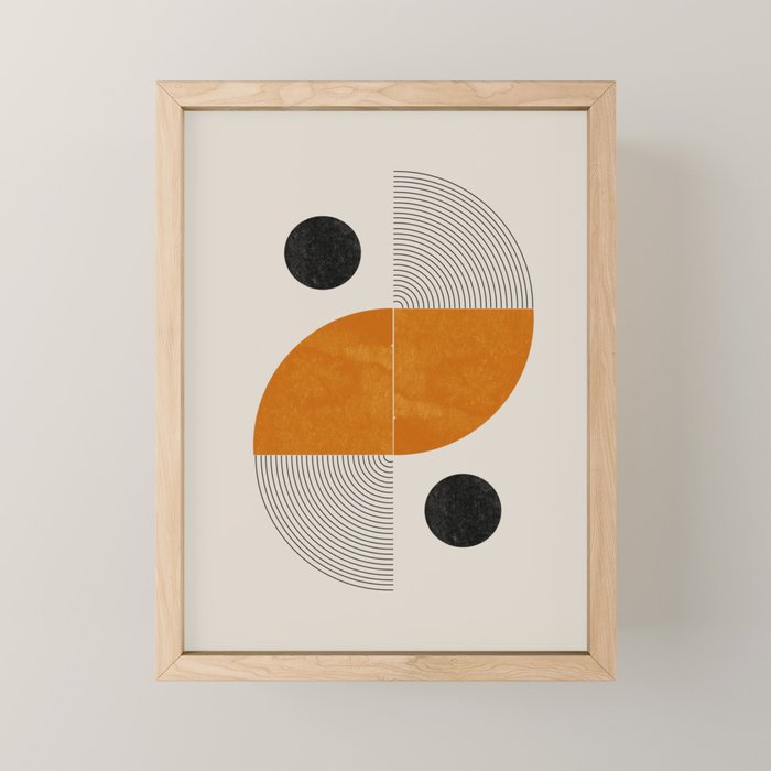 Abstract Geometric Shapes Mini Art Print Gallery Image 1