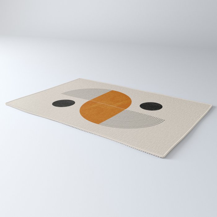 Abstract Geometric Shapes Rug Gallery Image 3