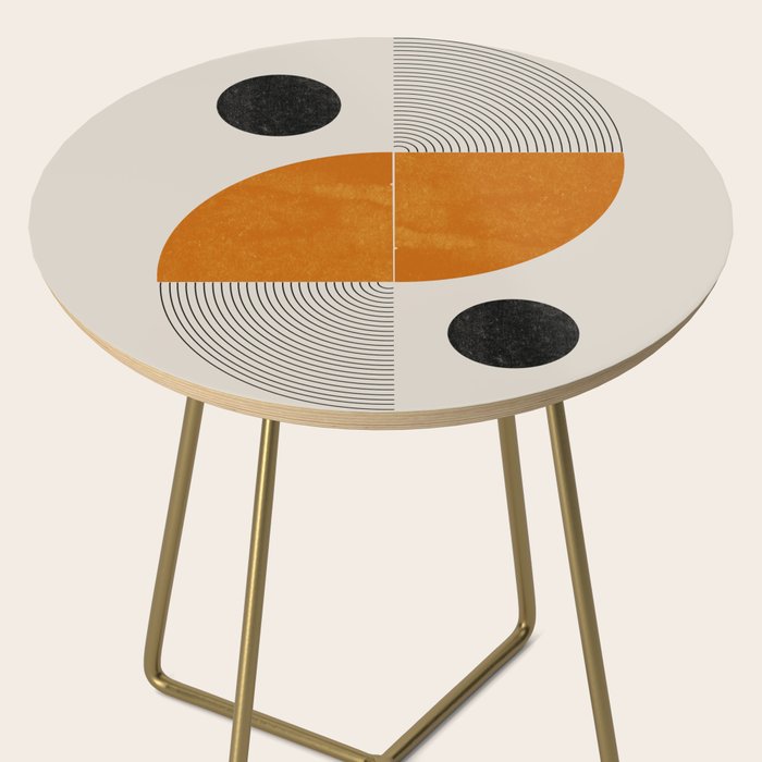 Abstract Geometric Shapes Side Table Gallery Image 2