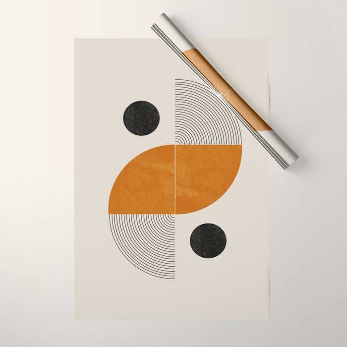 Abstract Geometric Shapes Wrapping Paper Gallery Image 1