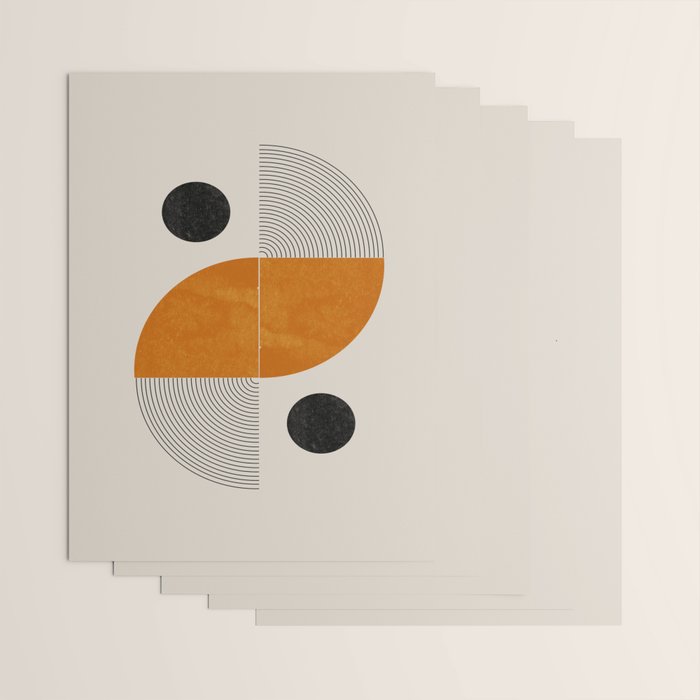Abstract Geometric Shapes Wrapping Paper Gallery Image 3