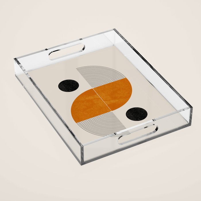 Abstract Geometric Shapes Acrylic Tray Gallery Image 1