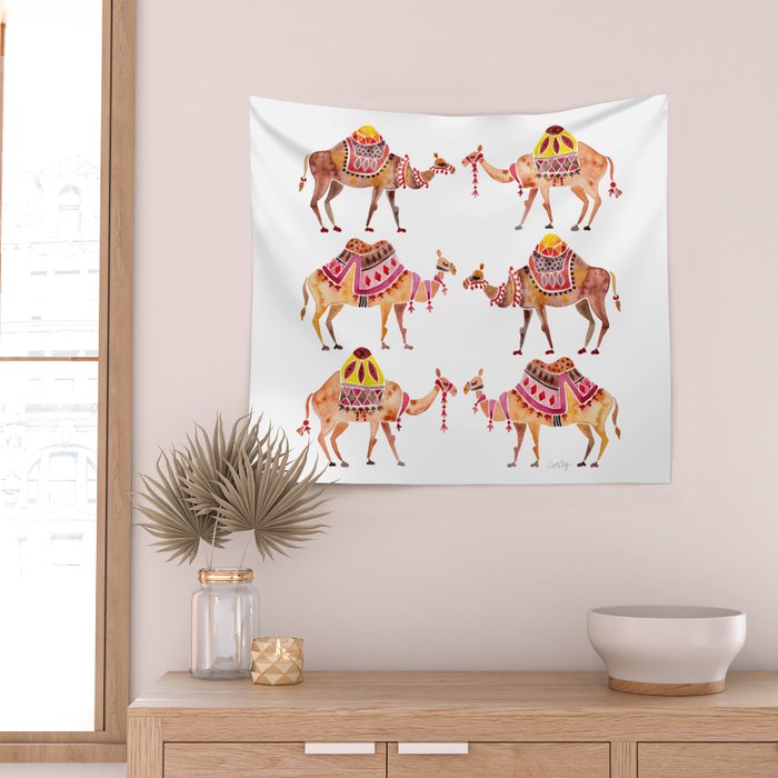 Camel Train Wall Tapestry Gallery Image 2