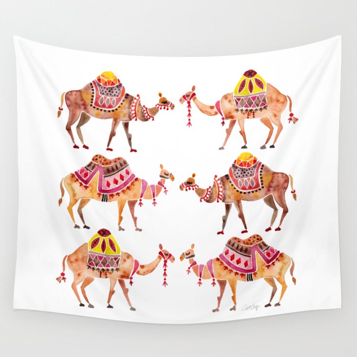 Camel Train Wall Tapestry Gallery Image 4