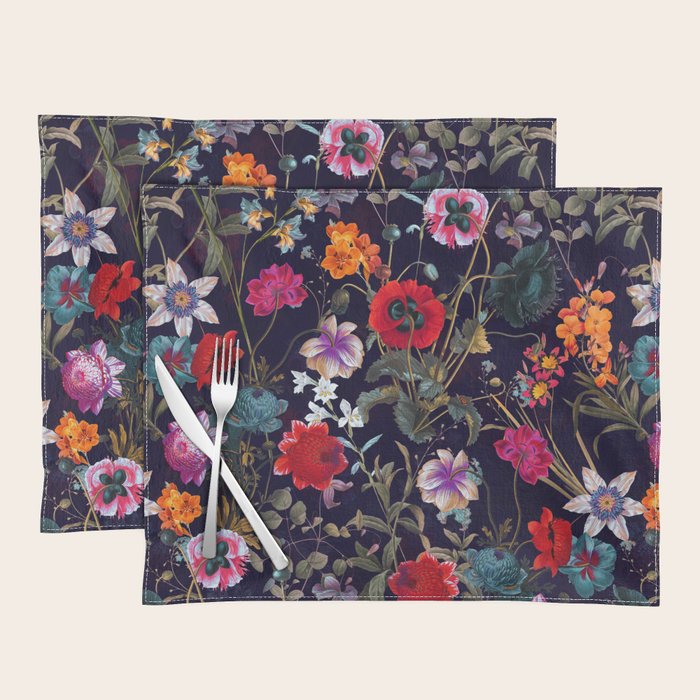 Midnight Garden XIX Placemat Gallery Image 1