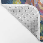 Moth Flower Bouquet Bath Mat Gallery Image 2