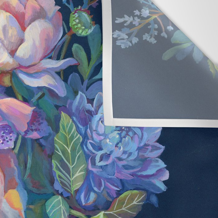 Moth Flower Bouquet Wall Tapestry Gallery Image 3