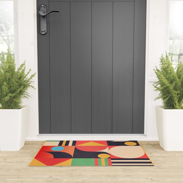 Geometric Shapes 134 Welcome Mat Gallery Image 3
