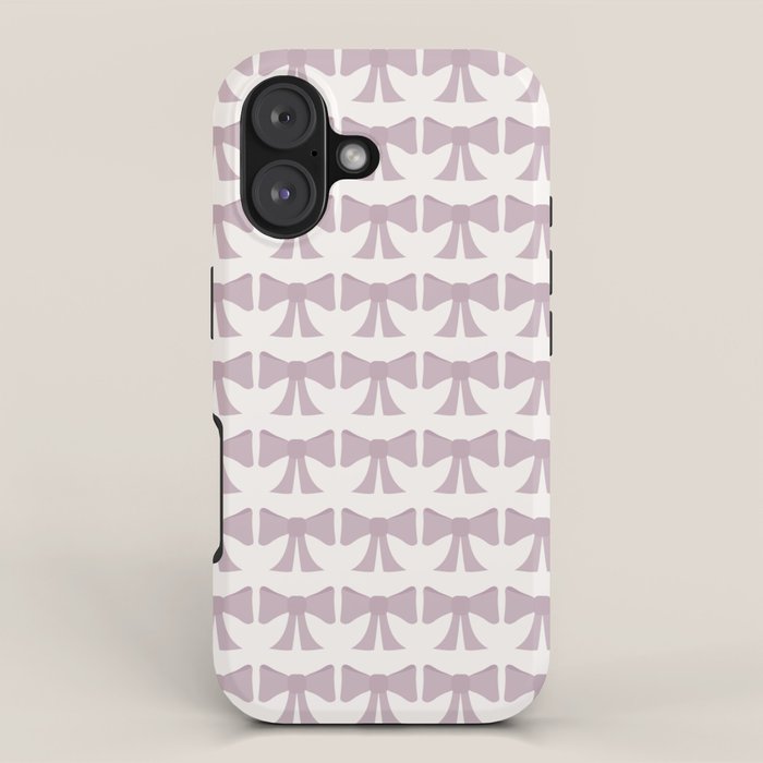 Vintage Bows IX Lavender Purple iPhone Case Gallery Image 1