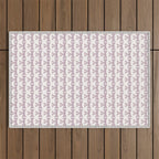 Vintage Bows IX Lavender Purple Outdoor Rug Gallery Image 1