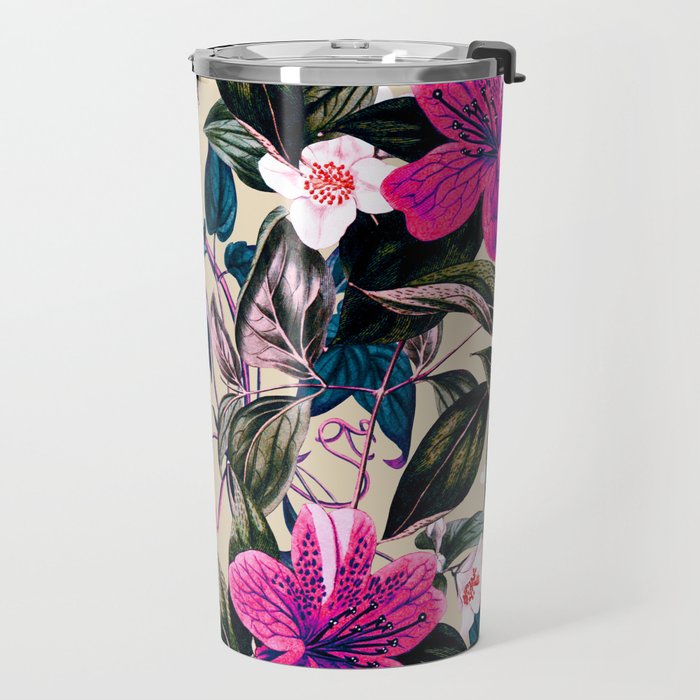 Pattern antique botanical flowers Travel Mug Gallery Image 2