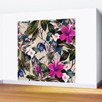 Pattern antique botanical flowers Wall Mural Gallery Image 2
