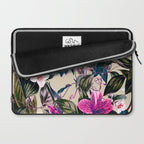 Pattern antique botanical flowers Laptop Sleeve Gallery Image 2