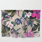 Pattern antique botanical flowers Wall Hanging Gallery Image 1