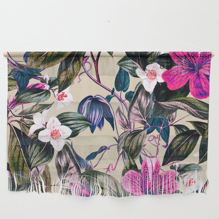 Pattern antique botanical flowers Wall Hanging Gallery Image 1