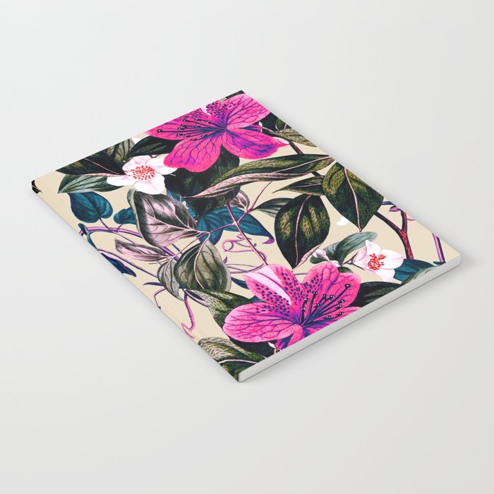 Pattern antique botanical flowers Notebook Gallery Image 2