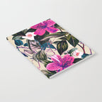 Pattern antique botanical flowers Notebook Gallery Image 2