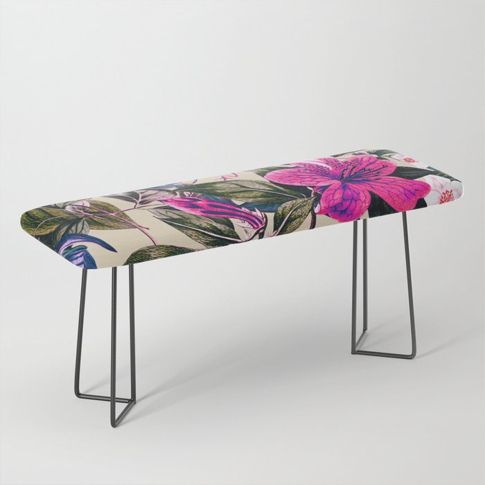 Pattern antique botanical flowers Bench Gallery Image 1