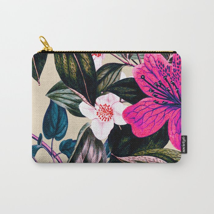 Pattern antique botanical flowers Carry All Pouch Gallery Image 1